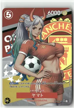 YAMATO SOCCER ONE PIECE Holographic Custom Art Anime Collectible Card - Image 2