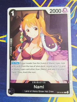 Nami OP16-091 R The Time of Battle Foil English One Piece NM - Image 1