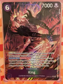 Bandai One Piece CCG King EB04-031 Special Holo Character Card 7000 Power - Image 1