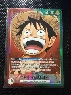 Op13-001 Monkey D Luffy Alt Art Leader AAL - Image 1