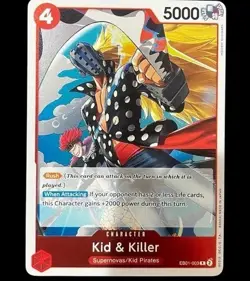 One Piece TCG Kid & Killer - EB01-003 Rare Card Kid Pirates English Card - Image 1