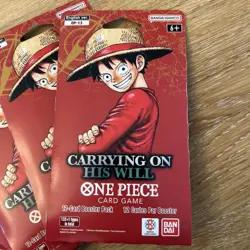One Piece OP-13 Carrying on His Will Sleeved Booster Packs Lot of 5 New Sealed - Image 2