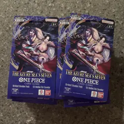 (LOT OF 20) One Piece OP14 Sleeved Booster Pack The Azure Seas Seven English - Image 1