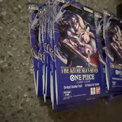 (LOT OF 20) One Piece OP14 Sleeved Booster Pack The Azure Seas Seven English - Image 3