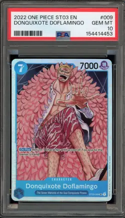 One Piece CCG Donquixote Doflamingo ST03-009 PSA 10 Gem Mint - Image 1