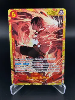 Portgas.D.Ace (118) OP16-118 Secret Rare The Time of Battle One Piece Foil NM - Image 1