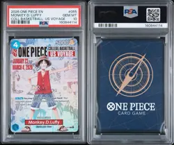 2026 ONE PIECE PROMOS COLLEGE BASKETBALL: US VOYAGE MONKEY D. LUFFY PSA 10 - Image 3