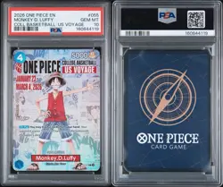 2026 ONE PIECE PROMOS COLLEGE BASKETBALL: US VOYAGE MONKEY D. LUFFY PSA 10 - Image 3