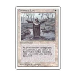 WOTC MtG Unlimited Consecrate Land (U) VG - Image 1