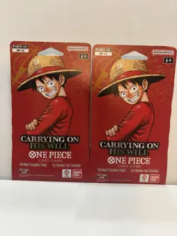 2x One Piece OP-13 Carrying On His Will Sleeved Booster Packs English Sealed - Image 1