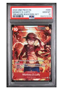 One Piece Card Game TCG Monkey.D.Luffy ST10-006 Treasure Boosters PSA 10 - Image 2