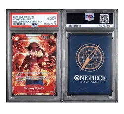 One Piece Card Game TCG Monkey.D.Luffy ST10-006 Treasure Boosters PSA 10 - Image 4