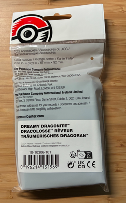 Pokemon Center Dreamy Dragonite Card Sleeves Pikachu Pokemon 65 Sleeves - NEW - Image 2
