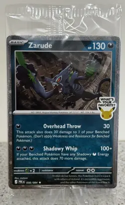 Zarude 056/084 EB Games/GameStop Promo - Pitch Black - Brand New Sealed AUS Card - Image 1
