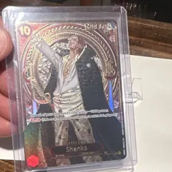 Bandai One Piece Card Game, Gold Shanks card from SP-OP09-004 -SR - Image 3
