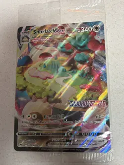 Pokemon Snorlax VMAX JUMBO Card 142/202 Gamestop Promo Sword & Shield NEW SEALED - Image 1