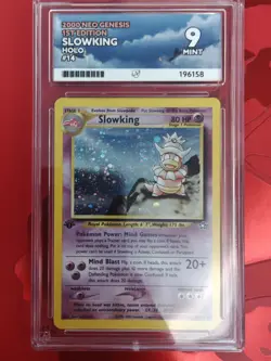 Slowking 14/111 1st Edition Neo Genesis Swirl Pokemon Card Holo Rare ACE 9 - Image 1