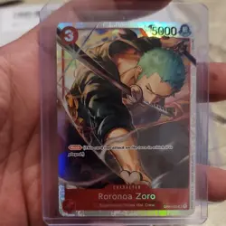 Bandai One Piece Card Game OP01 Roronoa Zoro OP01-025 Holo Rush EN Lot 2 - Image 3