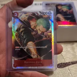 Bandai One Piece Card Game OP01 Roronoa Zoro OP01-025 Holo Rush EN Lot 2 - Image 4