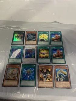 Yu-Gi-Oh Card Lot Holos 12 Cards - Shock Master Monster Reborn Fissure & More - Image 1
