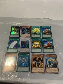 Yu-Gi-Oh Card Lot Holos 12 Cards - Shock Master Monster Reborn Fissure & More - Image 2