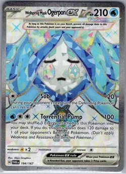 Wellspring Mask Ogerpon ex 194/167 SV06: Twilight Masquerade - Pokemon Card - NM - Image 1