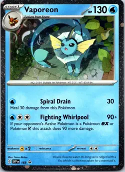 Vaporeon - (Cosmos Holo) 168 SV: Scarlet & Violet Promo Cards Promo Holofoil NM - Image 1