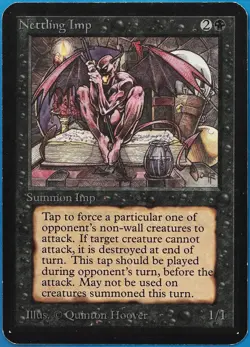 Nettling Imp Alpha PLD Black Uncommon MAGIC GATHERING CARD (ID# 508797) ABUGames - Image 1
