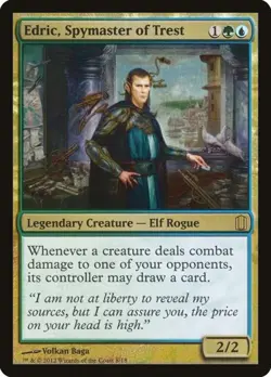 Edric, Spymaster of Trest -Foil Light Play MTG Commander's Arsenal - Image 1