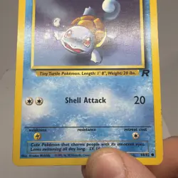 Pokemon Squirtle TCG Team Rocket Card 68/82 Regular - Image 3