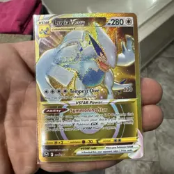 Pokemon Card Lugia VSTAR Silver Tempest Gold Secret Rare Holo 211/195 - NM - Image 1
