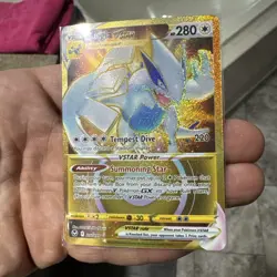 Pokemon Card Lugia VSTAR Silver Tempest Gold Secret Rare Holo 211/195 - NM - Image 2