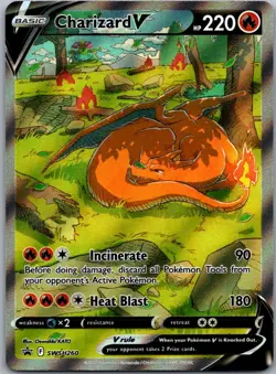 Charizard V SWSH260 SWSH: Sword & Shield Promo Cards Promo Holofoil NM - Image 1
