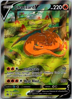 Charizard V SWSH260 SWSH: Sword & Shield Promo Cards Promo Holofoil NM - Image 1