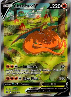 Charizard V SWSH260 SWSH: Sword & Shield Promo Cards Promo Holofoil NM - Image 1