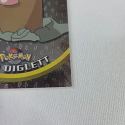1999 TOPPS Pokemon TV Animation Card Diglett #50 Holo - Image 3