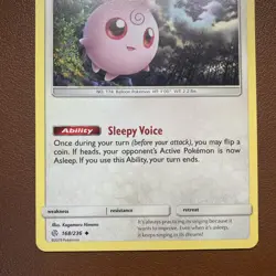 Igglybuff 168/236 Non Holo SM - Cosmic Eclipse - Pokemon Card - NM - Image 3