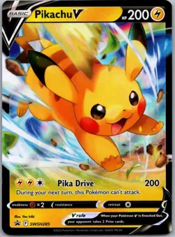 Pikachu V SWSH285 SWSH: Sword & Shield Promo Cards Promo Holofoil NM - Image 1