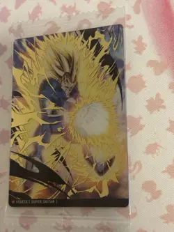 Dragon Ball itajaga card Vegeta SS 8-14 SR Holo Japanese - Image 2