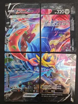 Zacian V-Union Set of 4 SWSH Promo Cards Pokemon - Image 1