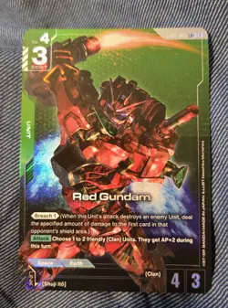 Red Gundam ST06-005 LR+ Gundam Card Game - Image 1