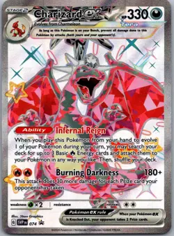 Charizard ex 074 SV: Scarlet & Violet Promo Cards Promo Holofoil NM - Image 1