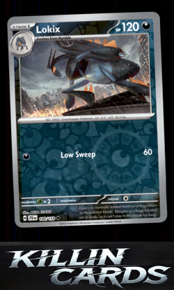 Reverse Holofoil Lokix 100/159 Pokemon Uncommon SV09: Journey Together Card NM - Image 1