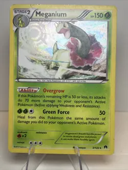 HP Meganium 3/122 Cosmos Holo Blister Exclusives AUTHENTIC Pokemon Card - Image 1