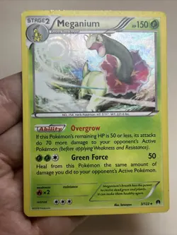 HP Meganium 3/122 Cosmos Holo Blister Exclusives AUTHENTIC Pokemon Card - Image 3