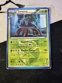 Pokemon TCG BW Plasma Storm Torterra 3/135 Regular Rare Card - Image 3