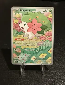 Pokemon TCG Shaymin Illustration Rare Card 185/182 Sv10: Destined Rivals - Image 1