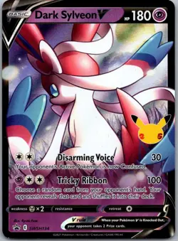 Dark Sylveon V SWSH134 SWSH: Sword & Shield Promo Cards Promo Holofoil NM - Image 1
