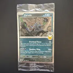 Zarude 056/084 EB Games/GameStop Promo - Pitch Black - Brand New Sealed AUS Card - Image 1