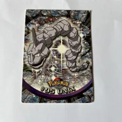 Onix #95 Non-Holo Blue Label Topps chrome Pokemon Card - Image 1